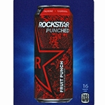 DS22RPFP16 - D.N. HVV Rockstar Punched Fruit Punch Label (16oz Can with Calorie) - 5 5/16" x 7 13/16"