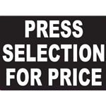 DS157 - Press Selection For Price Sticker- 3 1/3" x 2 3/8"