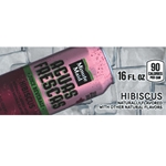 DS42MMAFH16 - Minute Maid Aguas Frescas Hibiscus Label (16oz Can with Calorie) - 1 3/4" x 3 19/32"