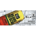 DS42MMAFM16 - Minute Maid Aguas Frescas Mango Label (16oz Can with Calorie) - 1 3/4" x 3 19/32"