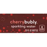 DS42BCH20 - Bubly Sparkling Water Cherry Label (20oz Bottle with Calorie) - 1 3/4" x 3 19/32"