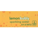 DS42BLE20 - Bubly Sparkling Water Lemon Label (20oz Bottle with Calorie) - 1 3/4" x 3 19/32"