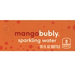 DS42BM20 - Bubly Sparkling Water Mango Label (20oz Bottle with Calorie) - 1 3/4" x 3 19/32"