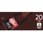 DS42DRPSCZ20 - Dr. Pepper Strawberries & Cream Zero Label (20oz Bottle with Calorie) - 1 3/4" x 3 19/32"