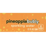 DS42BPI12 - Bubly Sparkling Water Pineapple Label (12oz Can with Calorie) - 1 3/4" x 3 19/32"