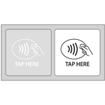 CR0023713 - National NFC "Tap Here" Decal Set