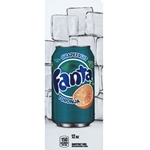 DS33FGF12 - Royal Chameleon Fanta Grapefruit Label (12oz Can W/Calorie) - 3 5/8" X 10"