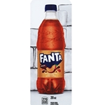 DS33FP20 - Royal Chameleon Fanta Peach Label (20oz Bottle with Calorie) - 3 5/8" x 10"