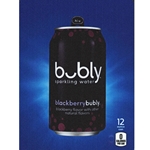 DS22BB12 - D.N. Bubly HVV Sparkling Water Blackberry Label (12oz Can with Calorie) - 5 5/16" x 7 13/16"