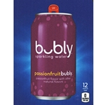 DS22BPA12 - D.N. HVV Bubly Sparkling Passionfruit Water Label (12oz Can with Calorie) - 5 5/16" x 7 13/16"