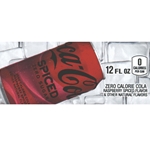 DS42CSZ12 - Coke Spiced Zero Label (12oz Can with Calorie) - 1 3/4" x 3 19/32"