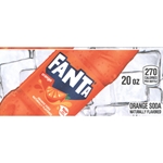 DS42FO20 - Fanta Orange Label (20oz Bottle with Calorie) - 1 3/4" x 3 19/32"