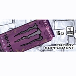 DS42MZUWP16 - Monster Energy Zero Ultra Wild Passion Label (16oz Can with Calorie) - 1 3/4" x 3 19/32"