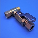 DS2776 - John Guest Quick Connect 1/4" Male x 1/4" Female Pipe Thread W/ 3/8" Brass Ball Shut Off