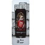 DS33MJBA16 - Royal Chameleon Monster Bad Apple Juice Label (16 oz Can with Calorie) - 3 5/8" x 10"