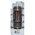 DS33MJSL16 - Royal Chameleon Monster Strawberry Lemonade Energy Juice Label (16 oz Can with Calorie) - 3 5/8" x 10"