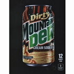 DS22MDZDCS12 - D.N. HVV Dirty Mt. Dew Cream Soda Zero Sugar Label (12oz Can with Calorie) - 5 5/16" x 7 13/16"