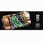 DS42MDDCS12 - Mt. Dew Dirty Cream Soda Label (12oz Can with Calorie) - 1 3/4" x 3 19/32"