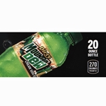 DS42MDDCS20 - Mt. Dew Dirty Cream Soda Label (20oz Bottle with Calorie) - 1 3/4" x 3 19/32"
