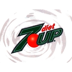 DS25D7UP - Diet 7UP Label - 2 5/16" x 3 1/2"