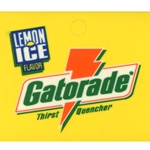 DS25GLI - Gatorade Lemon Ice Label - 2 5/16" x 3 1/2"