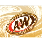 DS25AWSV - A&W Sparkling Vanilla Cream Soda Label - 2 5/16" x 3 1/2"