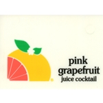 DS25PGJ - Generic Pink Grapefruit Juice Cocktail Label - 2 5/16" x 3 1/2"