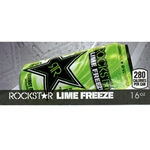 DS42RLF - Rockstar Lime Freeze Label (16oz Can with Calorie) - 1 3/4" x 3 19/32"