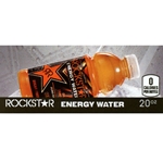 DS42REW - Rockstar Energy Water Orange Tangerine Label (20oz Bottle with Calorie) - 1 3/4" x 3 19/32"