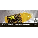 DS42REW1 - Rockstar Energy Water Tropical Citrus Label (20oz Bottle with Calorie) - 1 3/4" x 3 19/32"