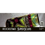 DS42RSS - Rockstar Super Sours Green Apple Label (16oz Can with Calorie) - 1 3/4" x 3 19/32"
