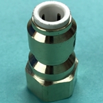 DS2715 - John Guest 1/4" Tube x 1/4" FFL Brass Female Connector Fitting