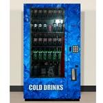 DS4025/500C-C - Royal 500 Cold Drinks Door Graphics Decal Set- Coke