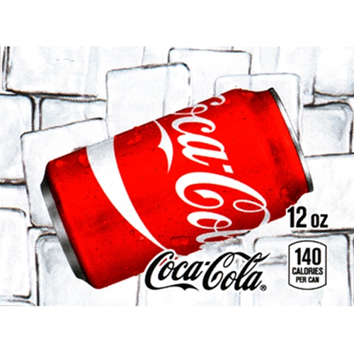 D & S Vending Inc - DS25CC12 - Coke Label (12oz Can with Calorie