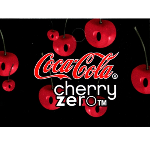 DS25CZC - Cherry Coca-Cola Zero Label - 2 5/16" x 3 1/2"