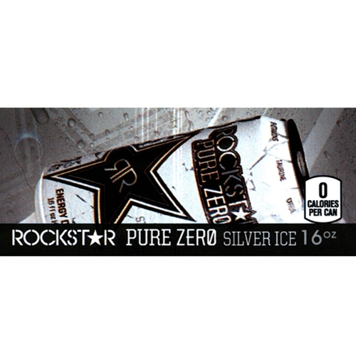 D & S Vending Inc - DS42RPZSI16 - Rockstar Pure Zero Silver Ice
