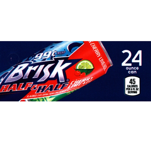 D & S Vending Inc DS42BHHITCL24 Brisk Half & Half Iced Tea/Cherry