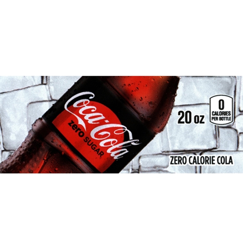 COCA COLA ZERO 20OZ BOTTLE