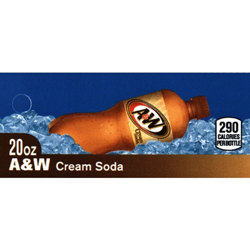 D & S Vending Inc - DS42AWCS20 - A&W Cream Soda Label (20oz