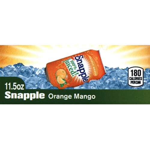 D & S Vending Inc - DS42SOM115 - Snapple 100% Juiced Orange Mango
