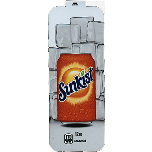 Sunkist Store Display Paper Sign / サンキスト Sunkist Sours - Tangerine Orange - 6ct Display Box