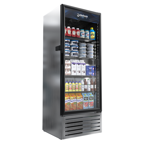D & S Vending Inc - DS321 - Imbera G319 Single Door Cooler, Black 