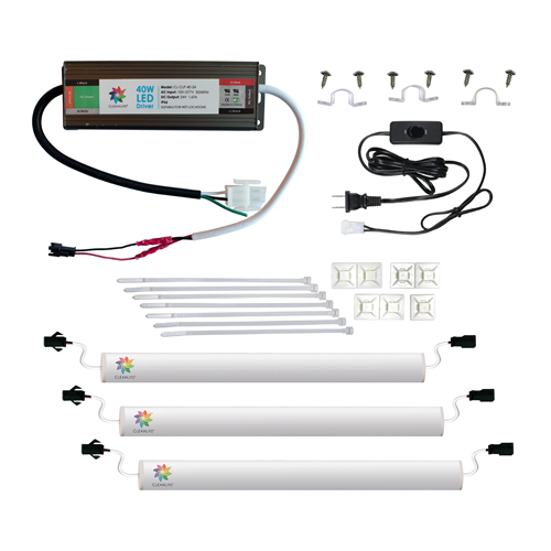 D & S Vending Inc - DS2752 - Micro Market Triple Shelf LED Light Kit