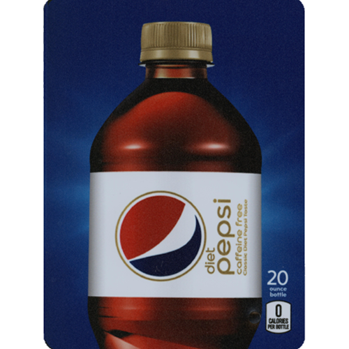 D S Vending Inc Ds22dpcf20 D N Caffeine Free Diet Pepsi 20oz Bottle With Calorie 5 5 16 X 7 13 16