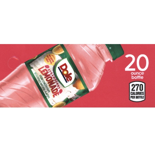D & S Vending Inc DS42DLS20 Dole Lemonade Strawberry Label (20oz