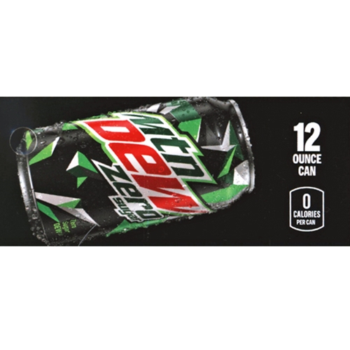 D & S Vending Inc - DS42MDZ12 - Mt. Dew Zero Label (12oz Can