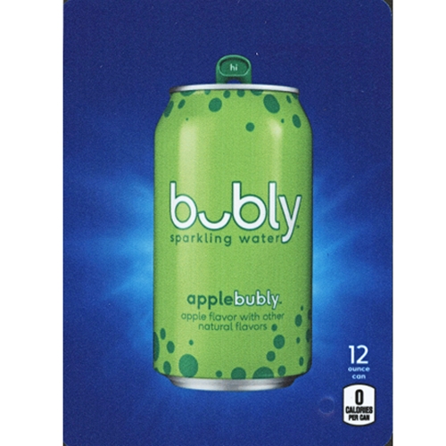 D & S Vending Inc DS22BA12 D.N. Bubly HVV Sparkling Water Apple
