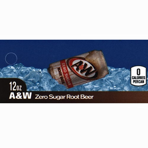 D & S Vending Inc - DS42AWRBZ12 - A&W Root Beer, Zero Label