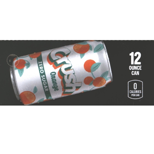 DS42CROZ12 - Orange Crush Zero Label (12oz Can with Calorie) - 1 3/4" x 3 19/32"