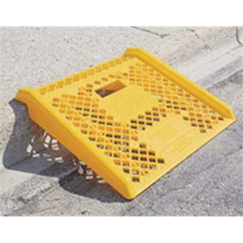 D & S Vending Inc - DS220 - Magliner Curb Ramp- Yellow Molded